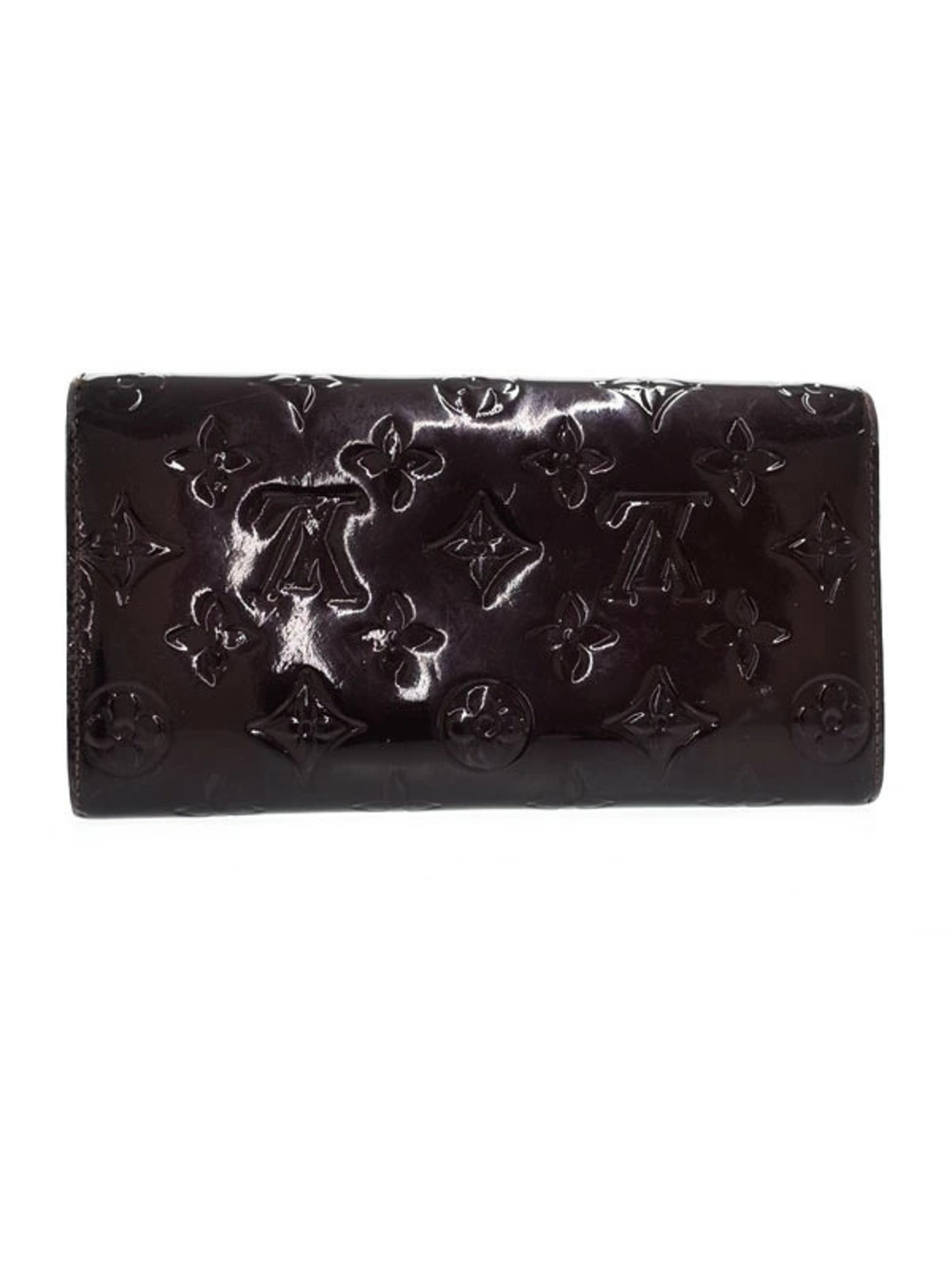 Louis Vuitton Bi Sarah Long Vernis Portefeuille Monogram Wallet fold Brown